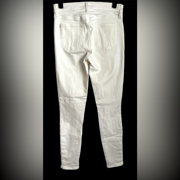 NWOT L’AGENCE Piper High Rise Skinny Jeans- White/ Size 25 - Picture 3 of 9